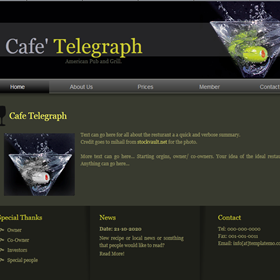 Cafe Telegraph: Cafe Telegraph - Website Design